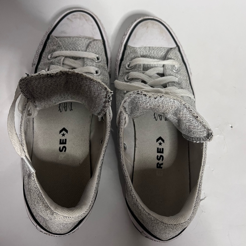 Converse Gray Low Top Chuck Taylors - Picture 7 of 12